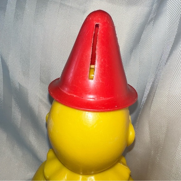 Vintage Rolly Poly style Clown 10” Coin bank - unknown details, no markings Rare - Picture 10 of 10